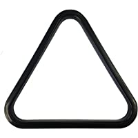 Los mejores  - 9 bolas de plástico NEGRO American Pool Triángulo de 57 mm bolas.